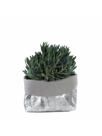 UASHMAMA® Sac en papier Nuvola argent et gris UASHMAMA® Sac en papier Nuvola argent et gris