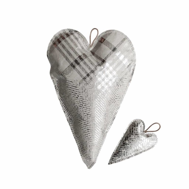 UASHMAMA® Deco Heart Print Small Grey/Silver