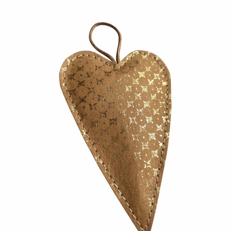 UASHMAMA® Deco Heart Print Small Avana/Gold