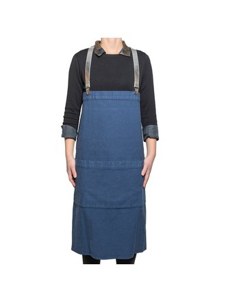 UASHMAMA® Tablier bleu foncé UASHMAMA® Tablier bleu foncé