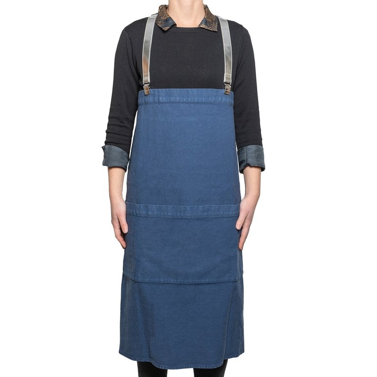 UASHMAMA® Apron Dark Blue