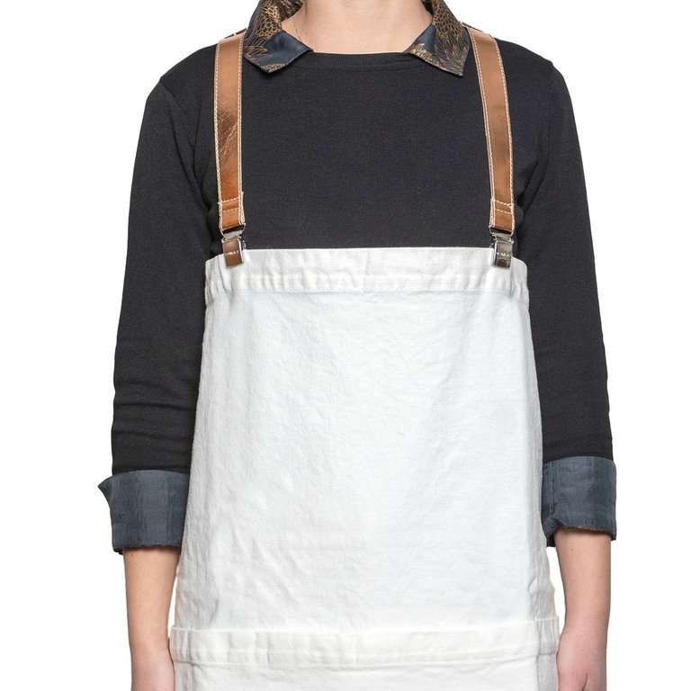 UASHMAMA® Apron Ecru