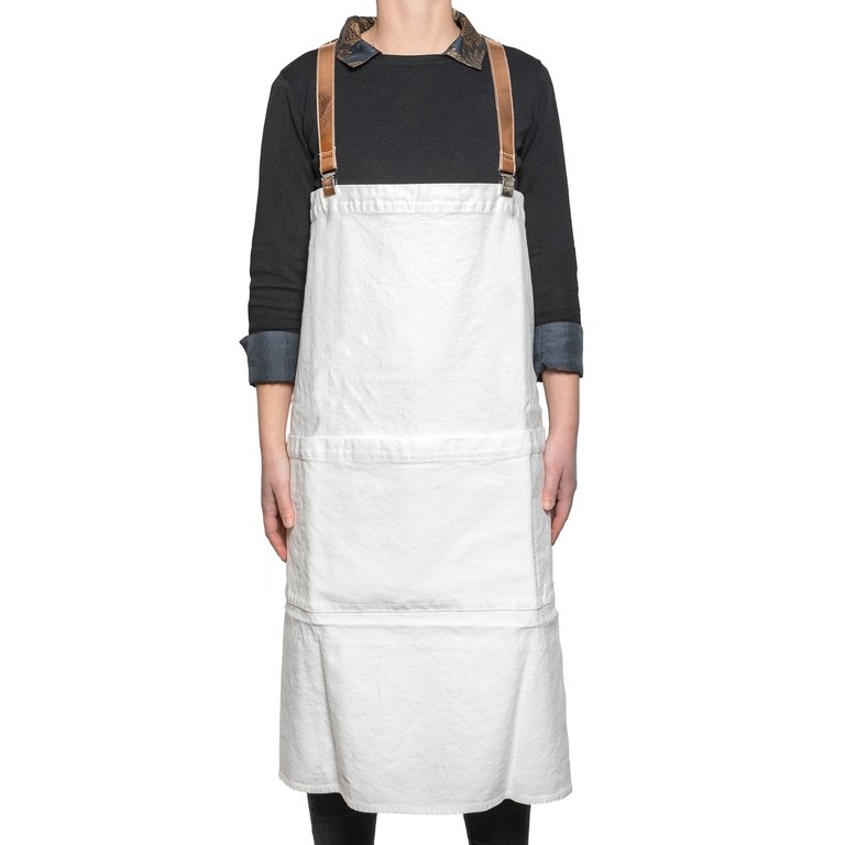 UASHMAMA® Apron Ecru