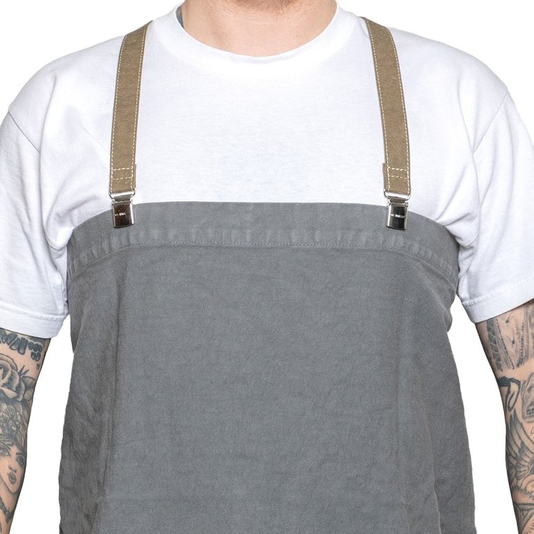 UASHMAMA® Apron Dark Gray