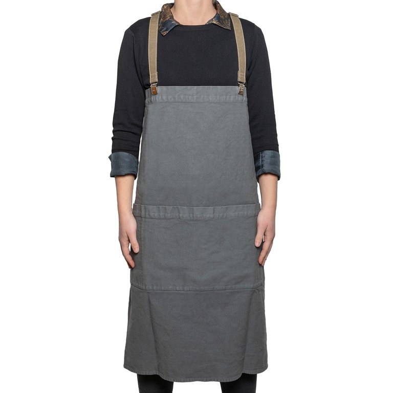 UASHMAMA® Apron Dark Gray