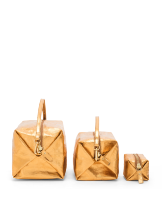 UASHMAMA® Trousse de beauté Origami Medium - Métallisé UASHMAMA® Trousse de beauté Origami Medium - Métallisé