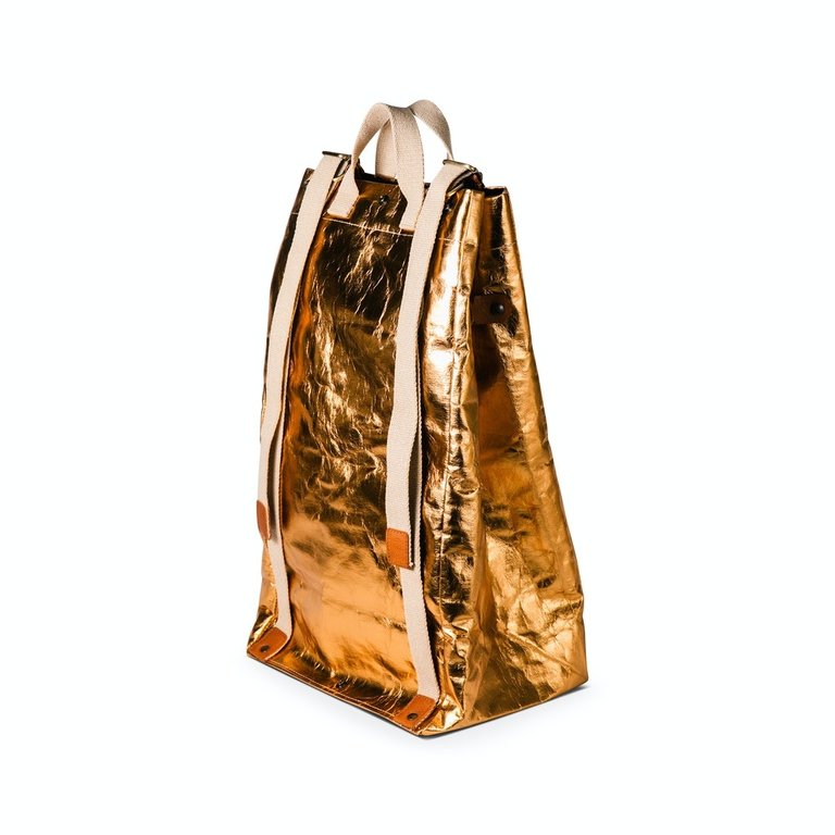 UASHMAMA® Laundry Bag Zaino (Backpack)  Metallic