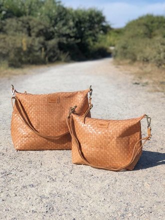 UASHMAMA® Sac Gemma Tressé Camel UASHMAMA® Sac Gemma Tressé Camel