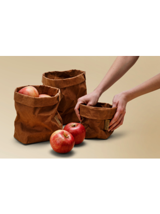 UASHMAMA® Sac en Papier Cuoio -Châtaigne UASHMAMA® Sac en Papier Cuoio -Châtaigne