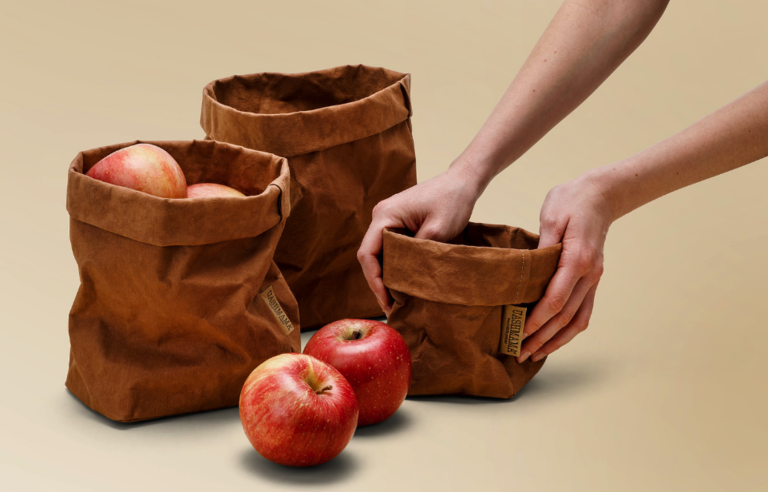 UASHMAMA® Paper Bag Cuoio -Chestnut