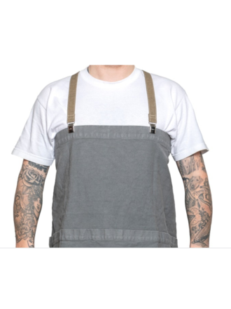 UASHMAMA® Apron Donker Grijs