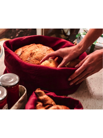 UASHMAMA® NOUVEAU! SAC À PAIN FIOCCO LINO GRAND