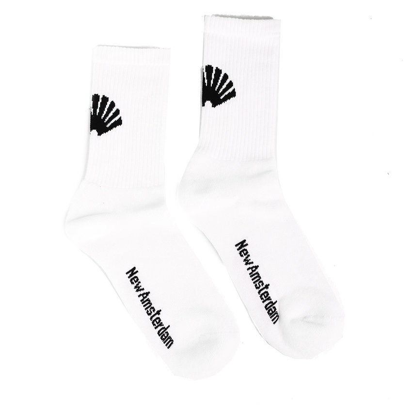 New Amsterdam Surf Association  Logo Socks White