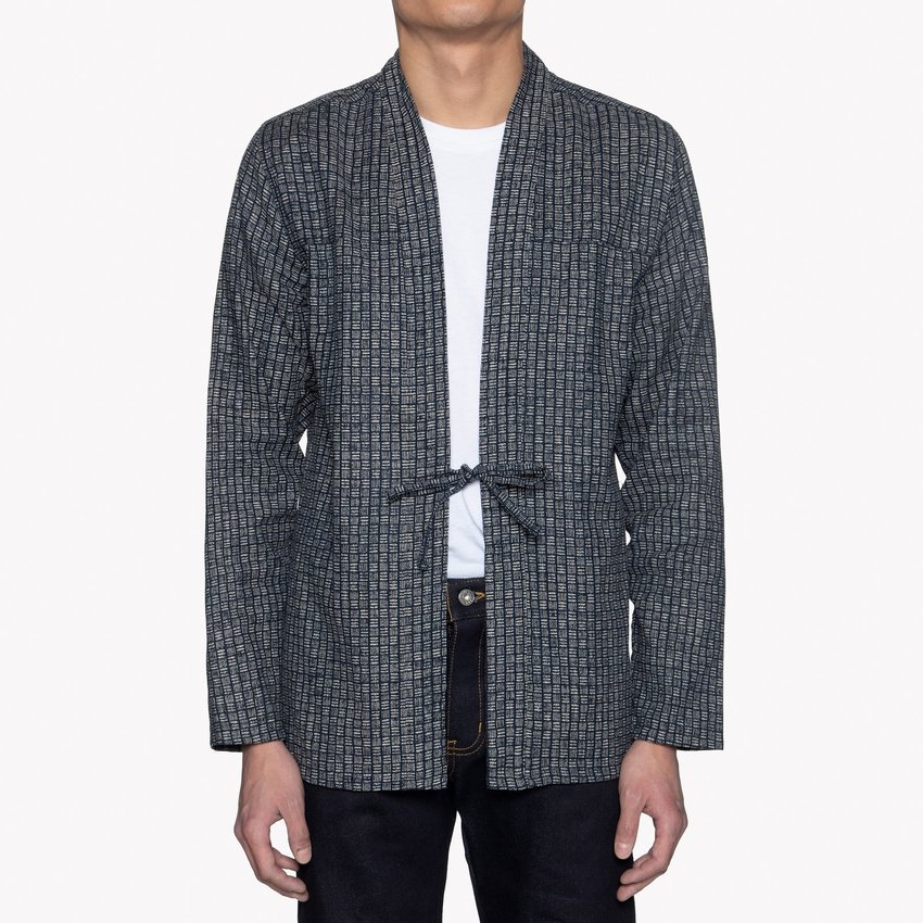 Naked & Famous Denim Kimono Print Basketweave