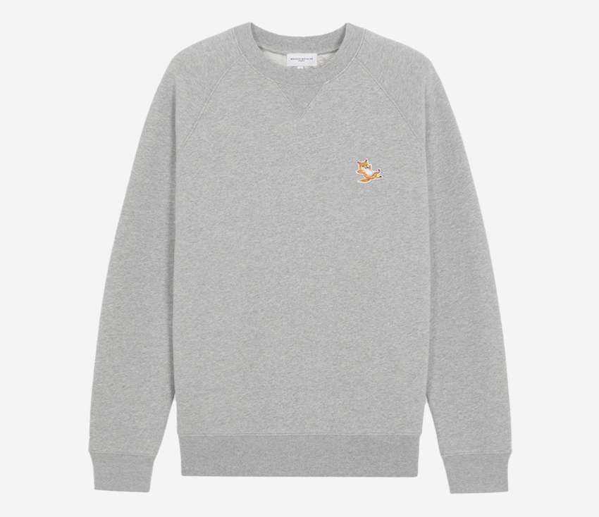 Maison Kitsuné  Chillax Fox Patch Classic Sweatshirt Grey