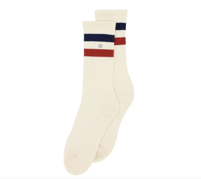 Alfredo Gonzales Athletic Stripes Sock Red