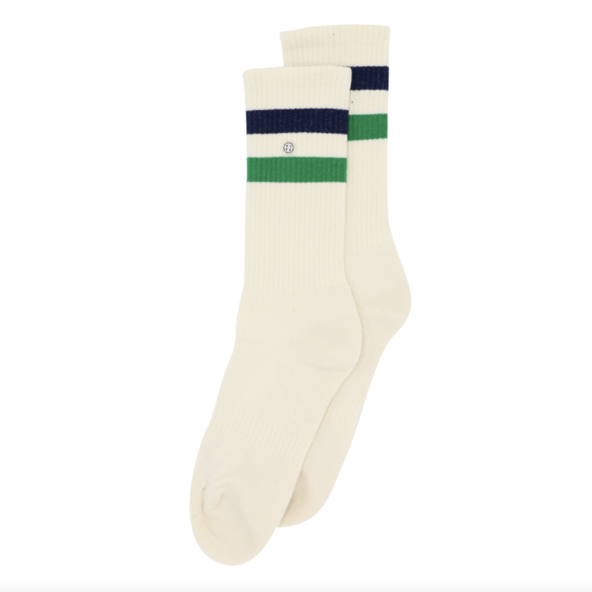 Alfredo Gonzales Athletic Stripes Sock Green