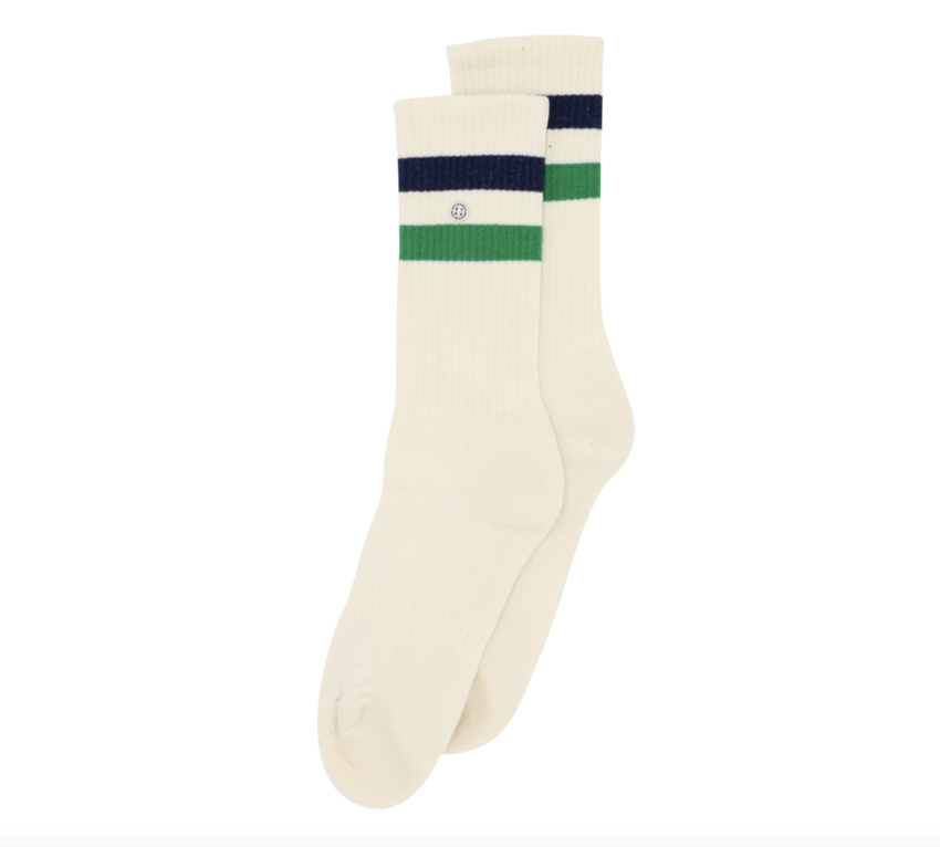 Alfredo Gonzales Athletic Stripes Sock Green