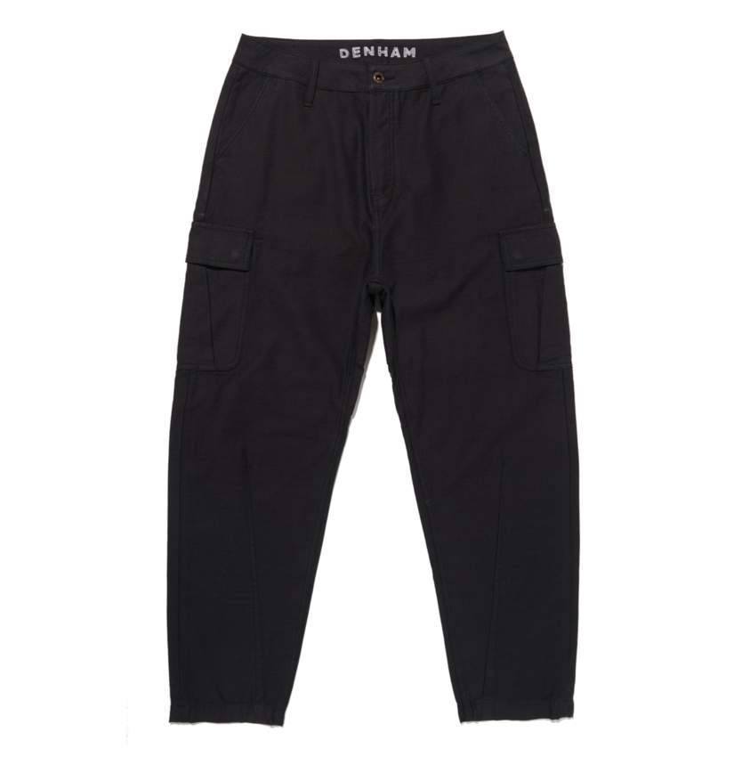 Denham Cargo Military Sateen Pants Black