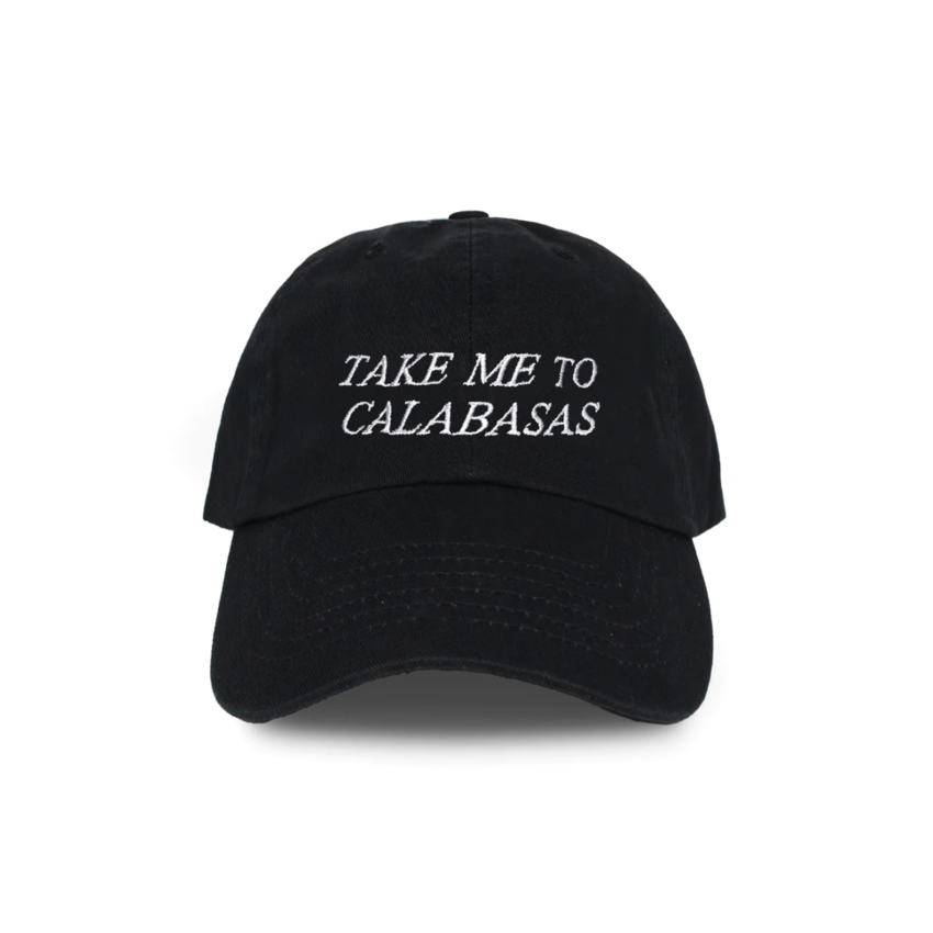 HOHO.CO.CO Take Me To Calabasas Cap Black