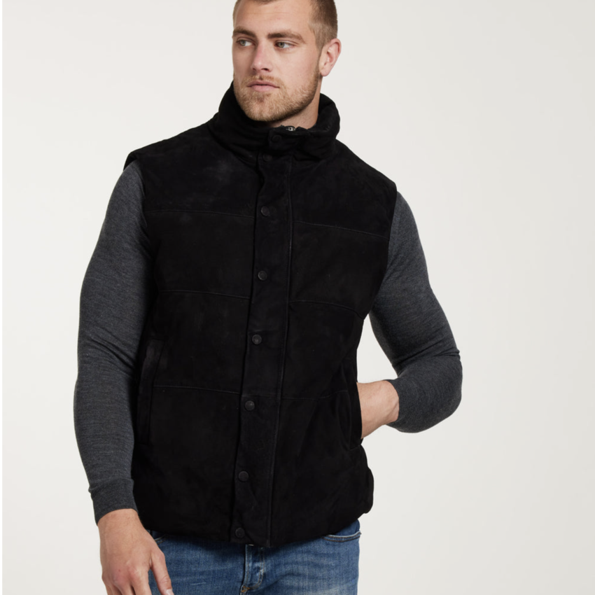 Alter Ego Richard M47 Bodywarmer Black Suede