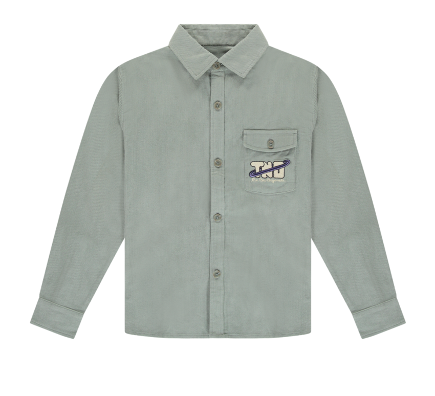 The New Originals  TNO Corduroy Shirt Puritain Grey