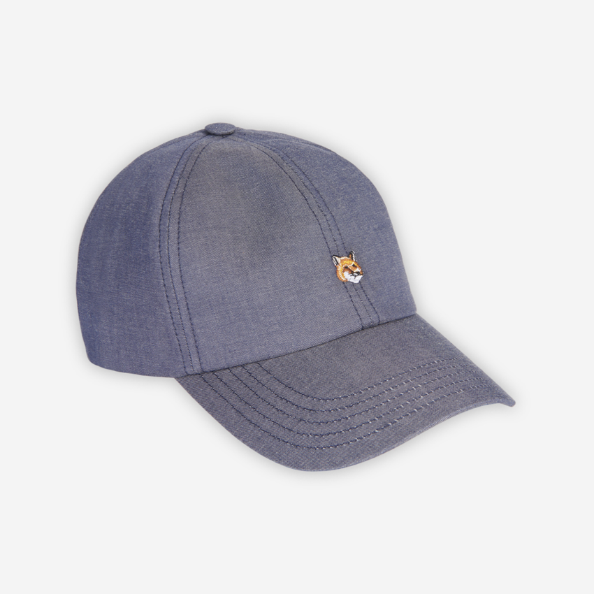 Maison Kitsuné  Small Fox Head Embroidery 6 Panel Cap