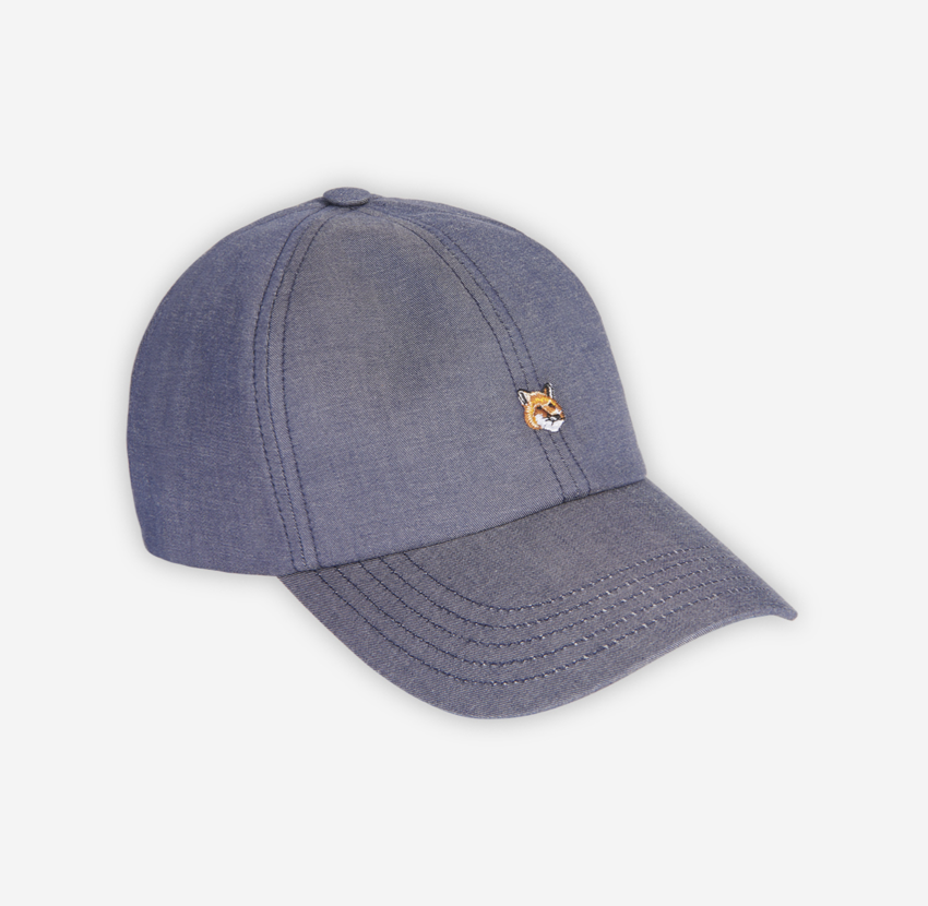 Maison Kitsuné  Small Fox Head Embroidery 6 Panel Cap