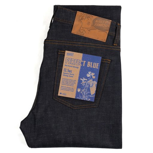 Naked & Famous Denim Weird Guy Perfect Blue Slub Stretch Selvedge