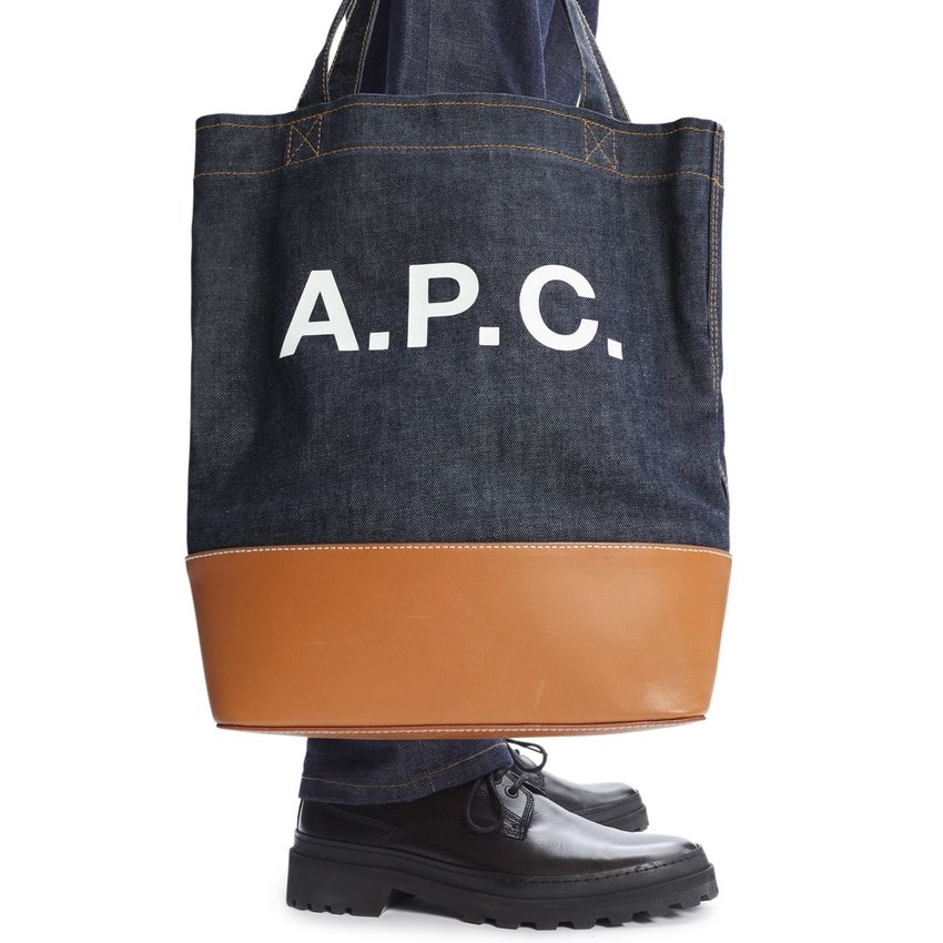 A.P.C. Paris Axel Tote Bag Caramel