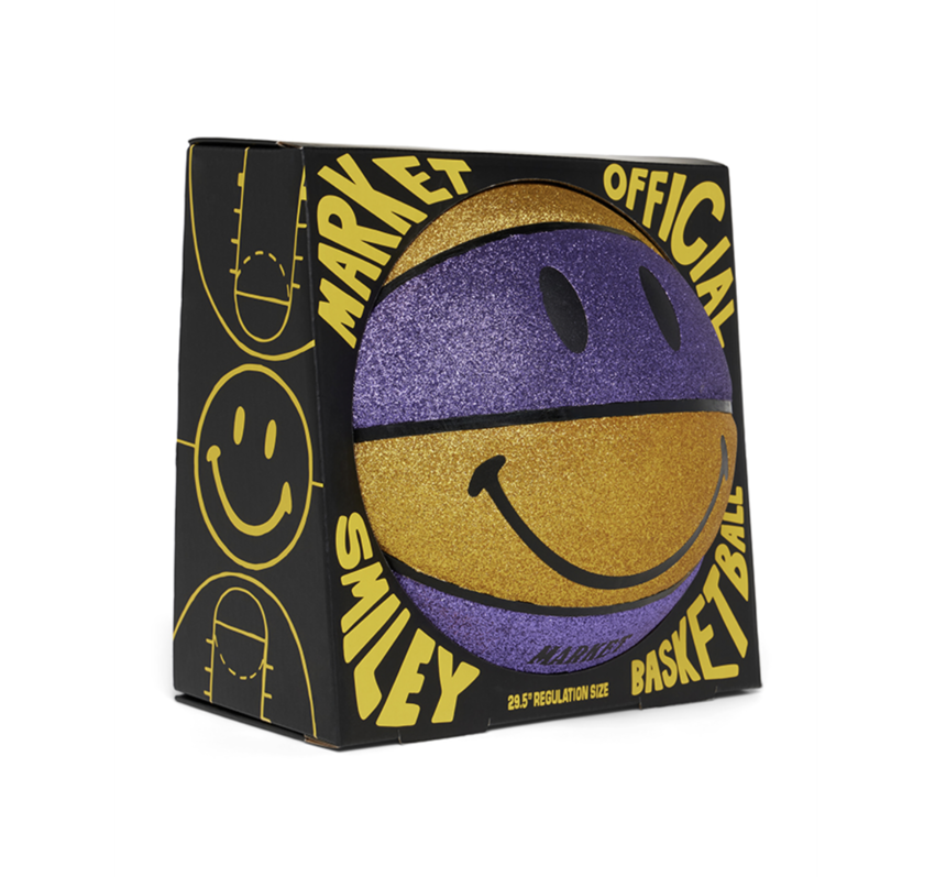 Smiley Glitter Showtime Basketball Multi One Size