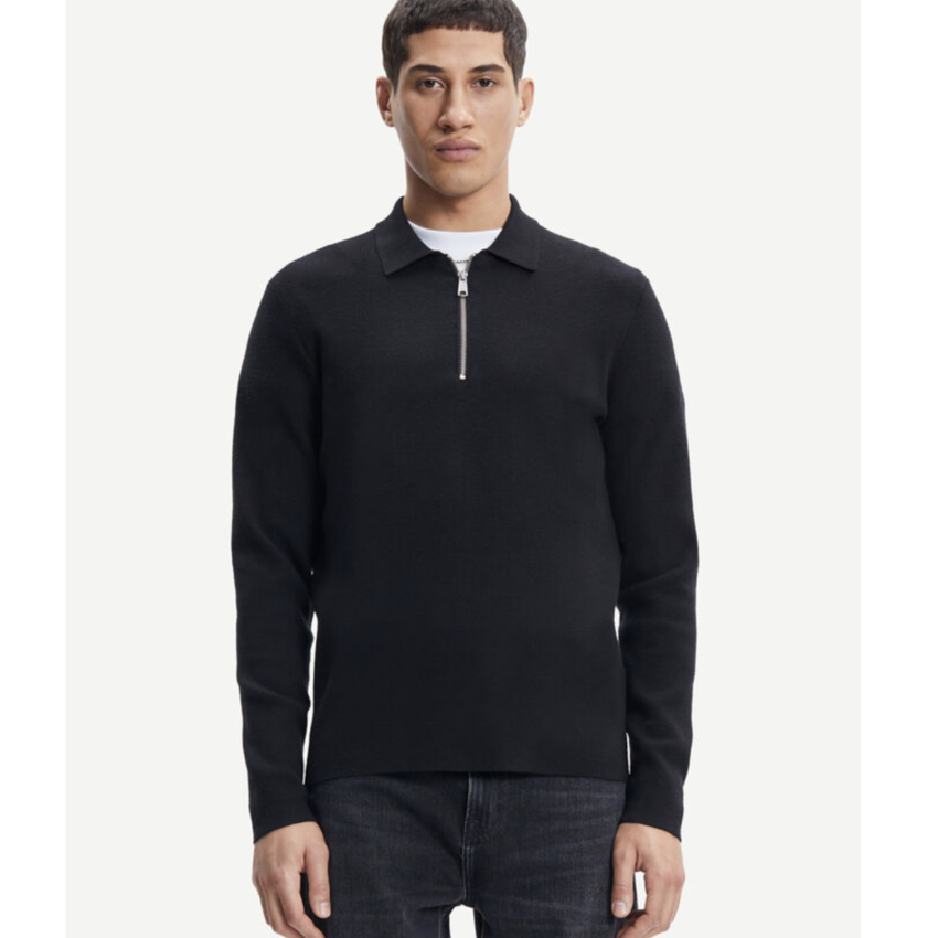 Samsoe//Samsoe Guna Half Zip 10490 Black