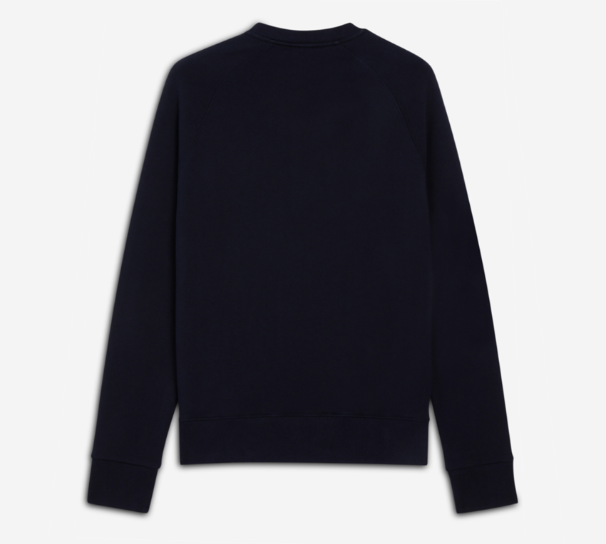 Maison Kitsuné  Tricolor Fox Patch Clean Sweatshirt Navy