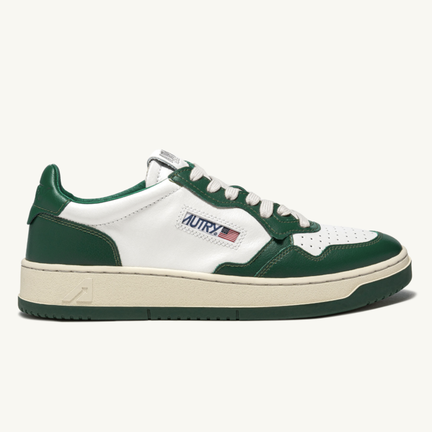 Autry USA Medalist Low White/Green AULM-WB1103