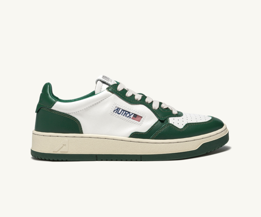 Autry USA Medalist Low White/Green AULM-WB1103