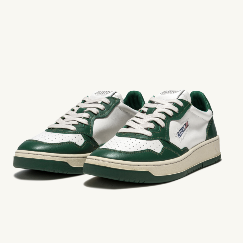 Autry USA Medalist Low White/Green AULM-WB1103