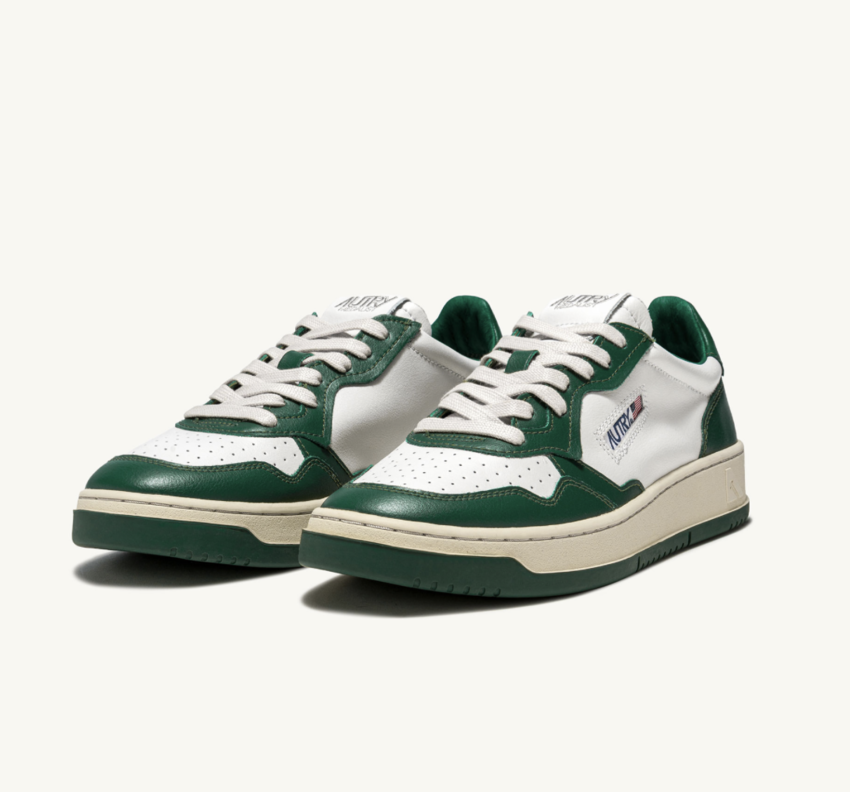 Autry USA Medalist Low White/Green AULM-WB11