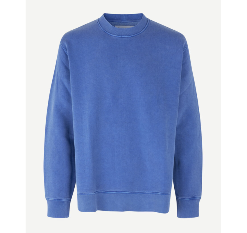 Samsoe//Samsoe Pigment Crew Neck 14485 Dazzling Blue