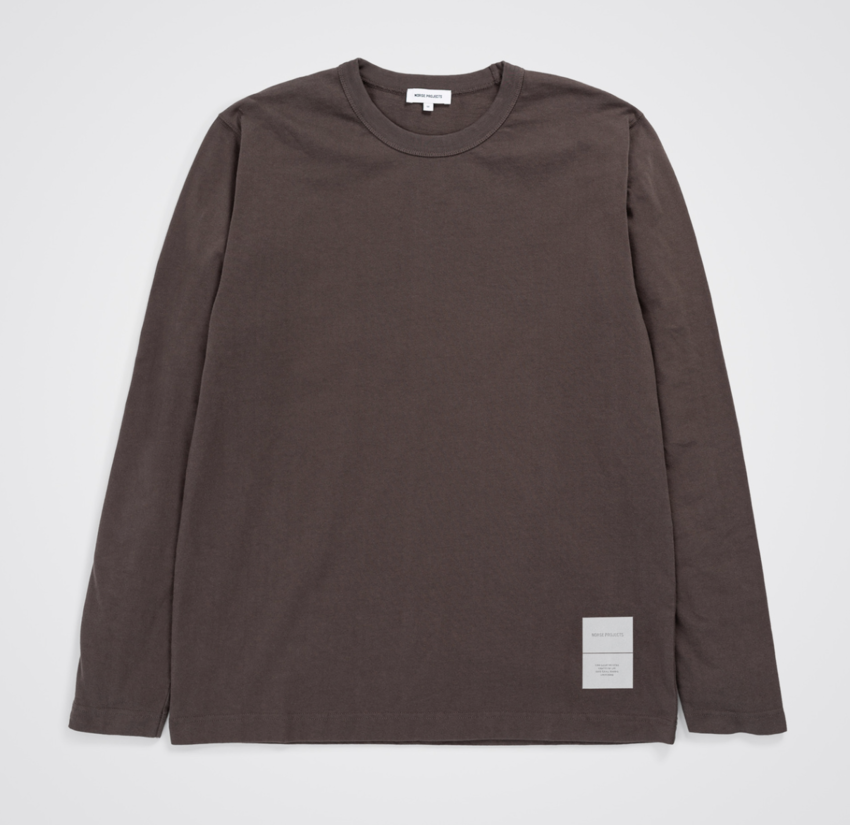 Norse Projects  Holger Tab Series Reflective LS Heathland Brown