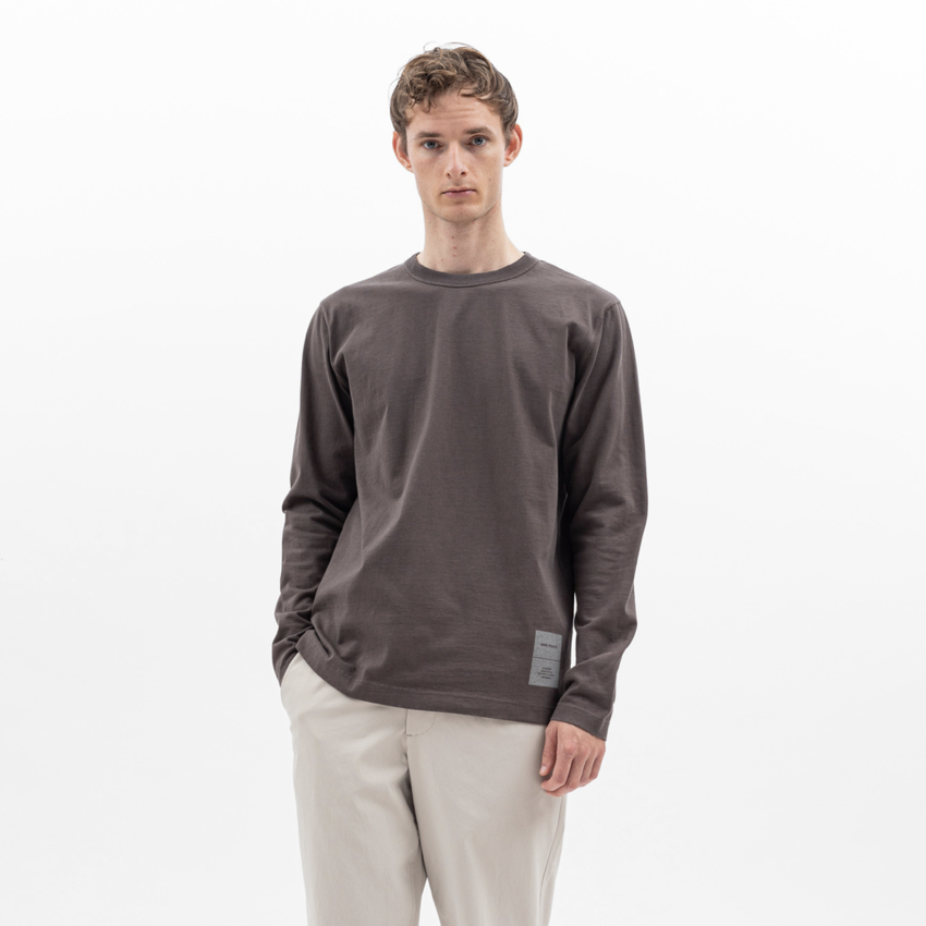 Norse Projects  Holger Tab Series Reflective LS Heathland Brown