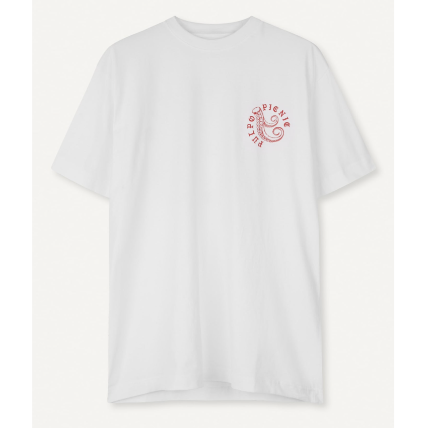 Libertine Libertine Beat Pulpo Picnic II Tee White