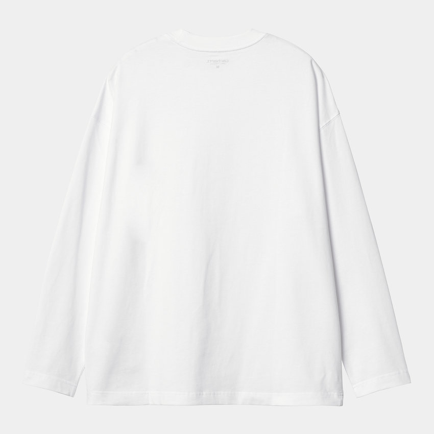 Carhartt WIP L/S Link Script T-Shirt White/Black