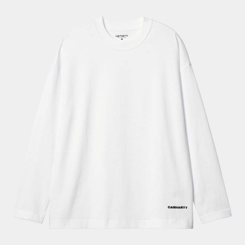 Carhartt WIP L/S Link Script T-Shirt White/Black