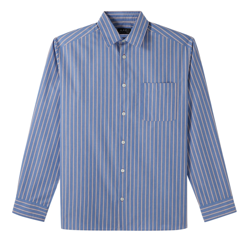 A.P.C. Paris Malo Shirt Blue - Baretta Den Haag - Denim Social Club & Haven