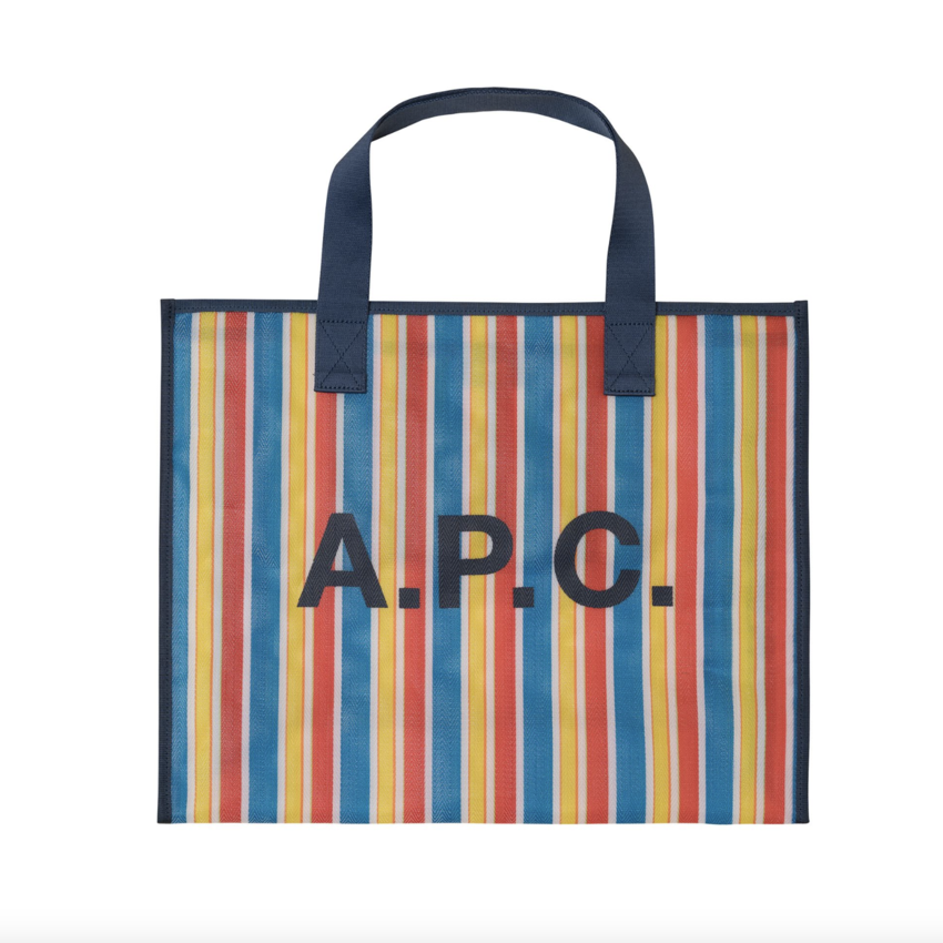 A.P.C. Paris Johanna Shopping Tote Stripe