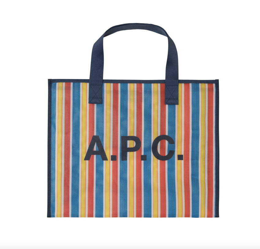 A.P.C. Paris Johanna Shopping Tote Stripe