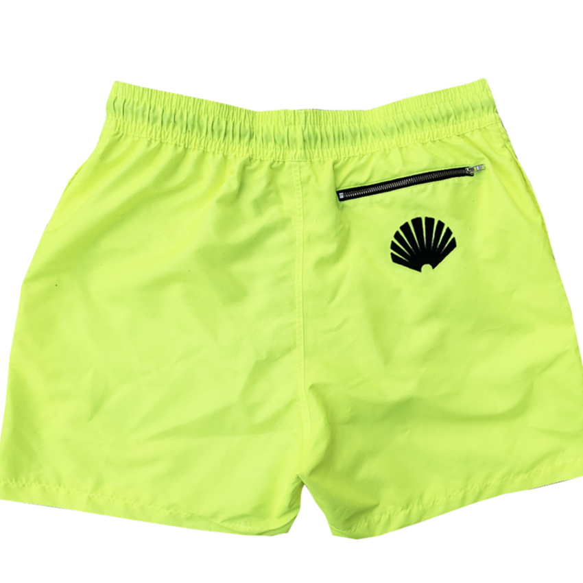 New Amsterdam Surf Association  Logo Swim Short Safety Green