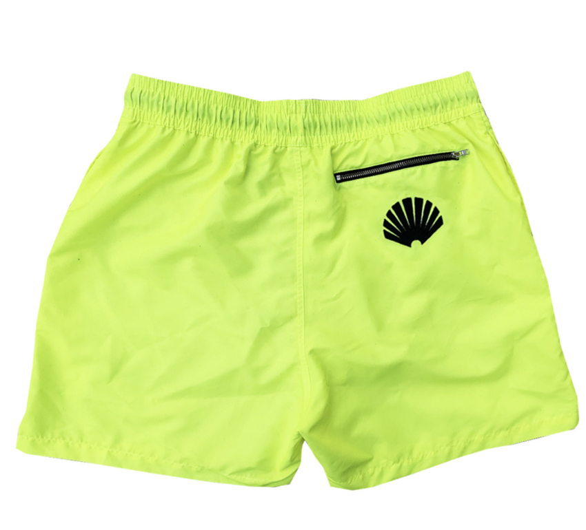 New Amsterdam Surf Association  Logo Swim Short Safety Green