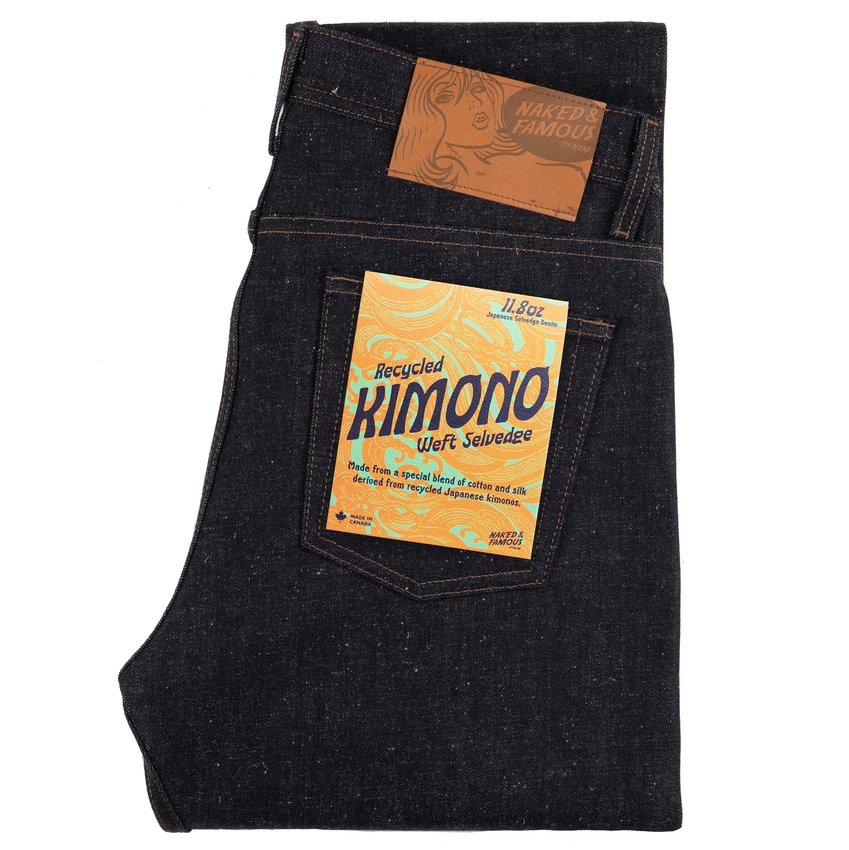 Naked Famous Denim Weird Guy Recycled Kimono Weft Selvedge Baretta