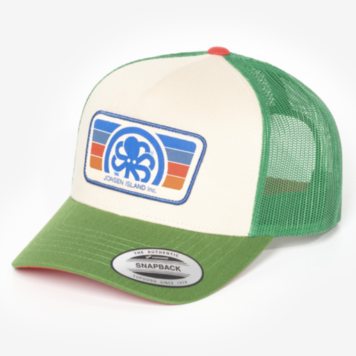 Jonsen Island Trucker Hat Burned Green